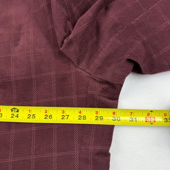 Stafford Men's Burgundy Check Corduroy Sport Coat Big/Tall Size 60L NWT $220.00 - Picture 11 of 12